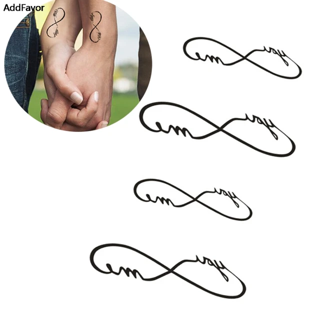 AddFavor 5PCS Love Infinity Symbol Waterproof Temporary Tattoos Women Body Arm Art Sticker Couple Fake Tattoo Kit Sleeve Tools AddFavor 5PCS Love Infinity Symbol Waterproof Temporary Tattoos Women Body Arm Art Sticker Couple Fake Tattoo Kit Sleeve Tools