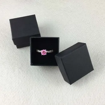 

Mini Cube Kraft Paper Jewelry Box Ring Boxes Jewelry Display Case Gift Box 50 Pcs Per Lot Wholesale 4*4*3cm Cardboard Packaging