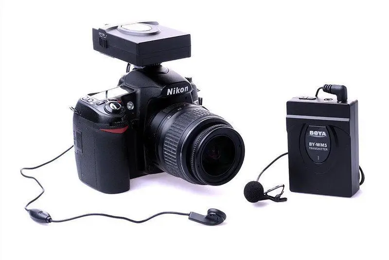 

BOYA BY-WM5 Wireless Lavalier Lapel Headset Microphone System for Canon Nikon Pentax DSLR Camera Camcorders