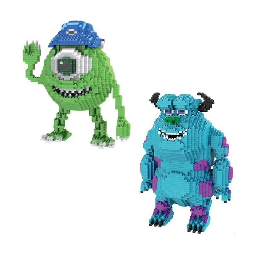 

Assemble Cartoon Figure Monsters Mike Sulliven Building Blocks Toys Educational Model Bricks Toys for children Gifts