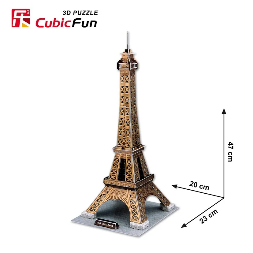 3D модели игрушек бумажная модель головоломка игра Эйфелева башня подарок