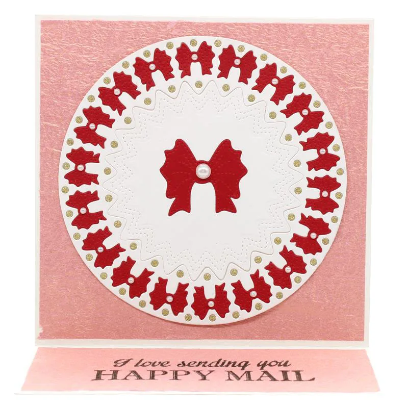 

KSCRAFT Bowknot Doily Metal Cutting Dies Stencils for DIY Scrapbooking/photo album Decorative Embossing DIY Paper Cards