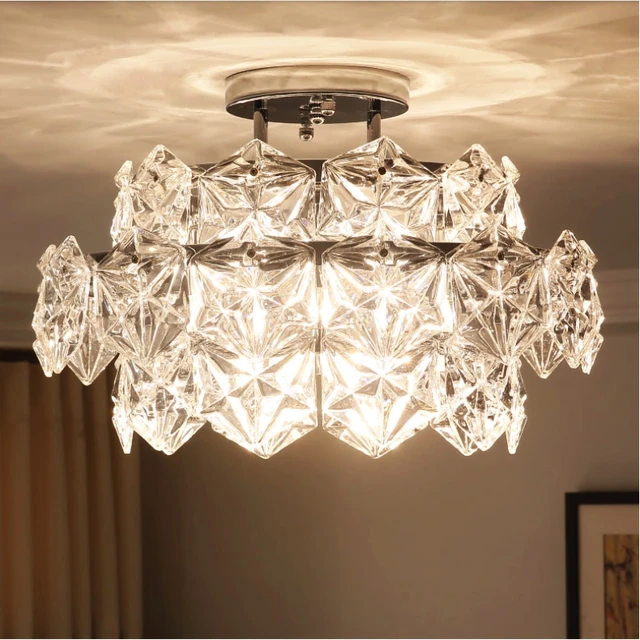 Postmodern Crystal Ceiling Light