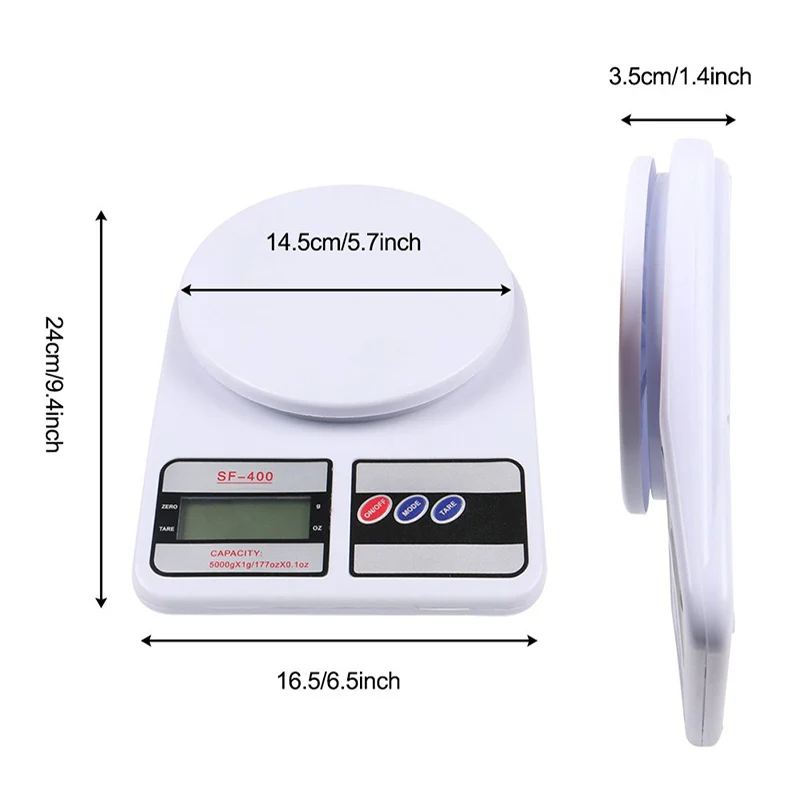 400 high precision household electronic kitchen scale Electronic scale for food herbs scale 22 pound  1G5