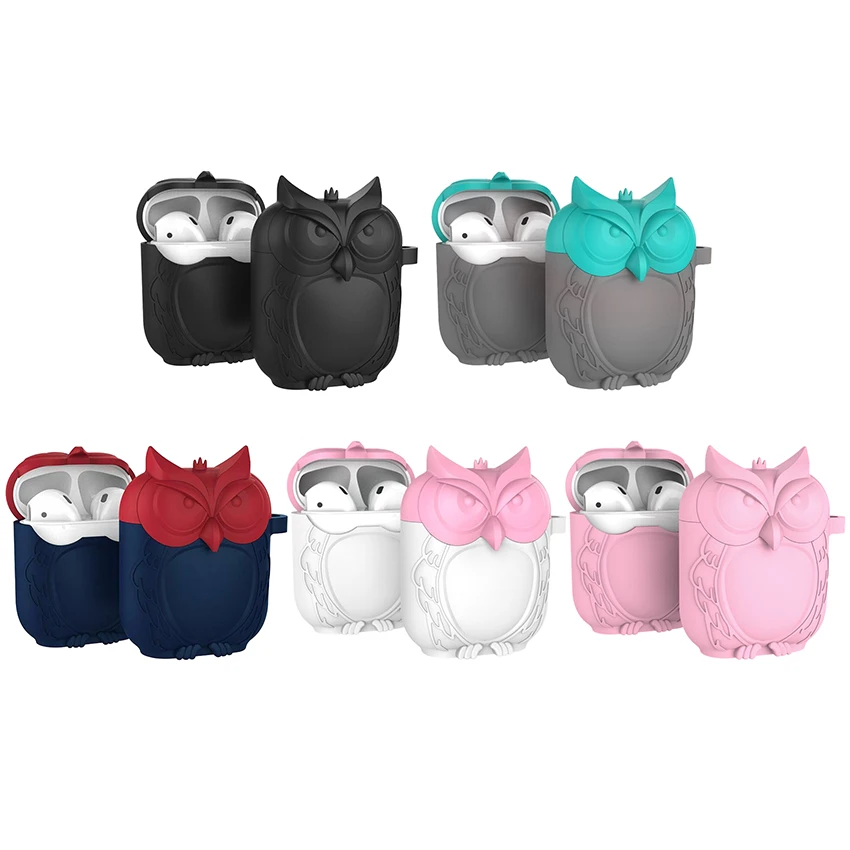 

Owl Shape Silicone Shockproof Waterproof Protective Cover Case For AirPods