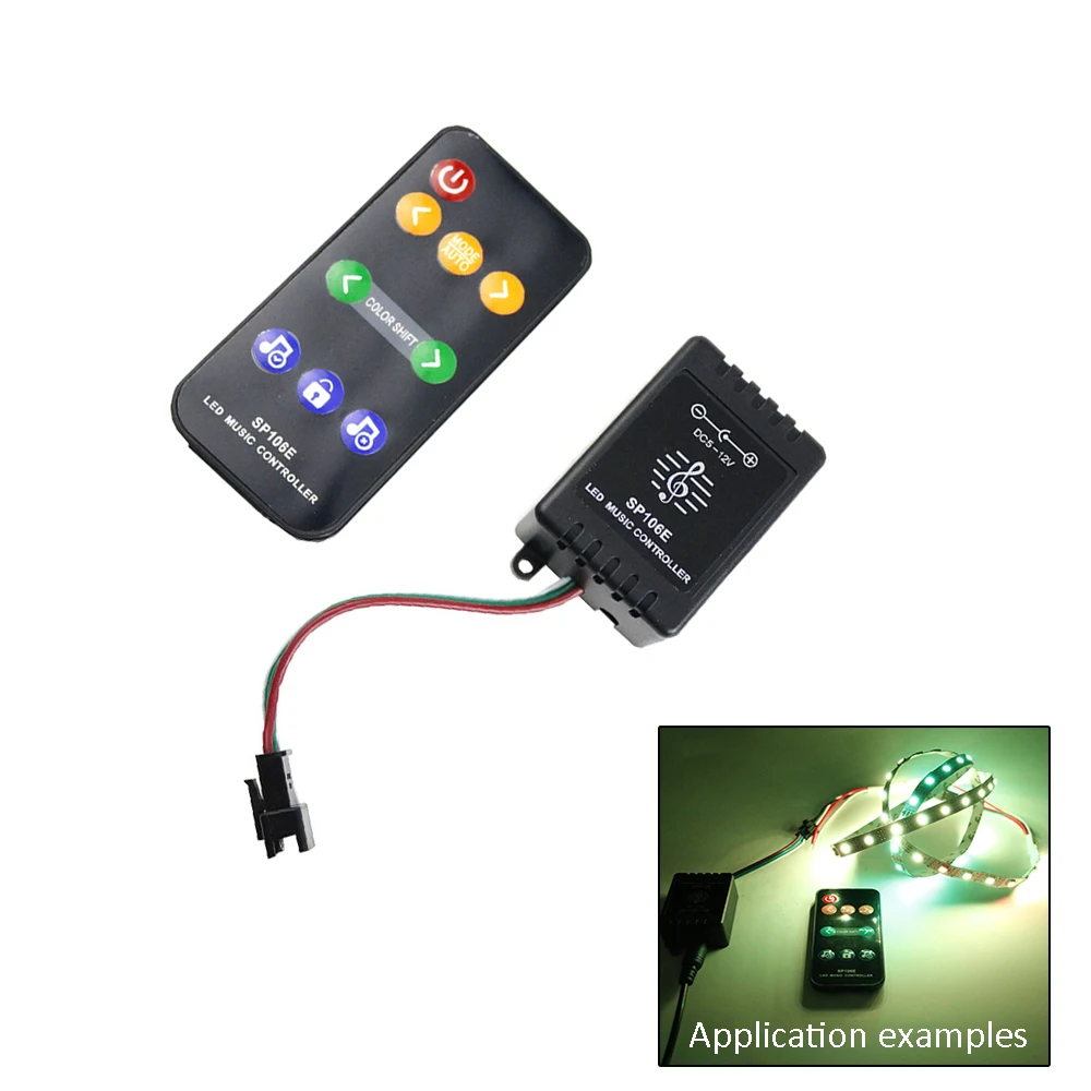 1pcs LED Music Controller DC5 12V 9Keys Magic Led Digital Colorful Music Controller For WS2811