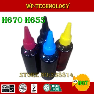 [Dyebased] Compatible ink specialized suit for HP670 HP655 cartridge,High quality,UV resistant, 100ml per color