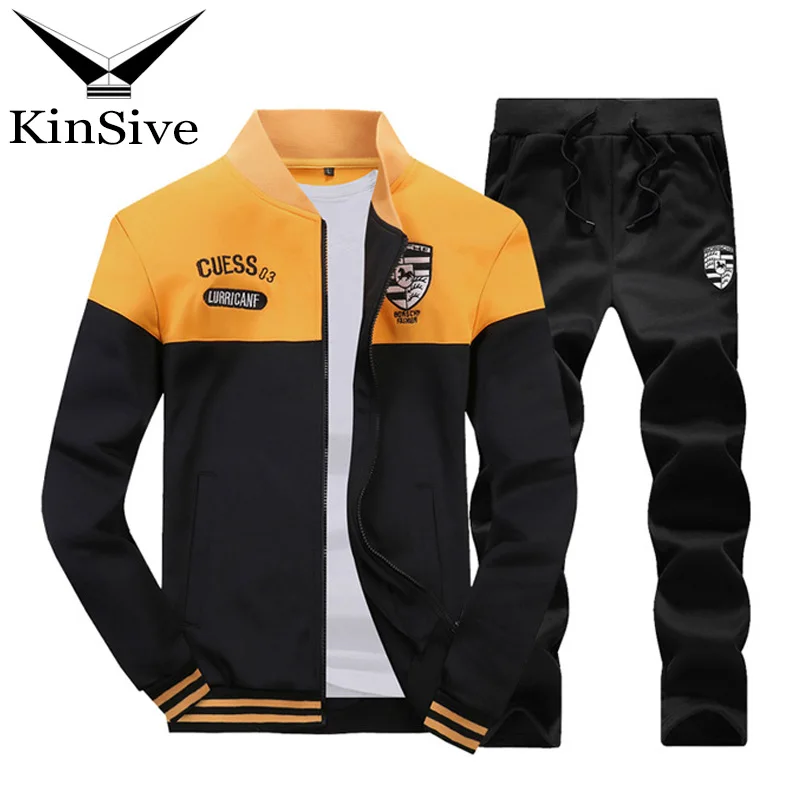 Men Sweat Suits 2018 Autumn Brand Clothes Mens Tracksuits Sets Jogger