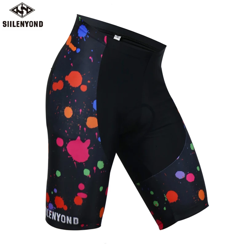 color 1 Siilenyond мужские велосипедные шорты для езды на велосипеде Ropa Ciclismo 3D Мягкие Гелевые шорты Coolmax Велосипедные шорты из полиэстера и спандекса - Цвет: color 1