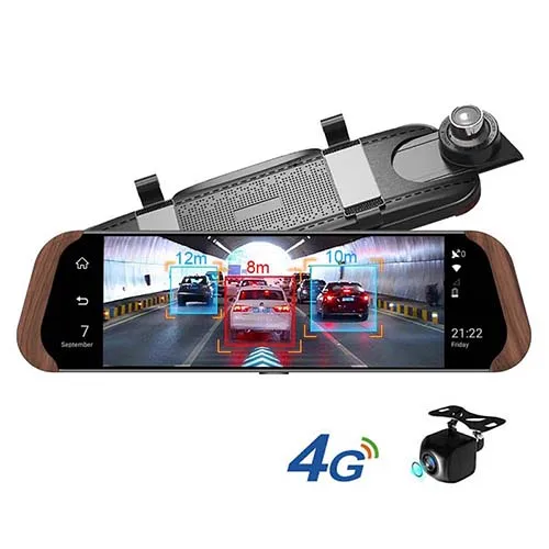 4G Автомобильный видеорегистратор 10 ''видеорегистратор ADAS gps Bluetooth 1080P ночное видение с линейкой дистанционный монитор рекордер камера заднего вида 786 м - Название цвета: 4G ADAS