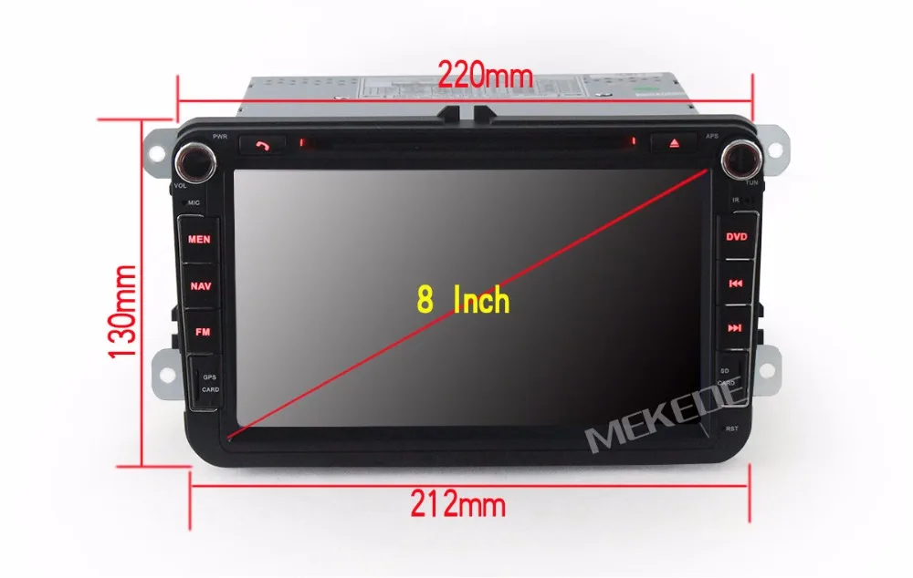 Sale 8" Android 8.0 Car dvd player radio audio GPS Navi for VW Polo Jetta Tiguan passat b6 cc fabia Octavia Skoda Yeti Seat Praktic 9