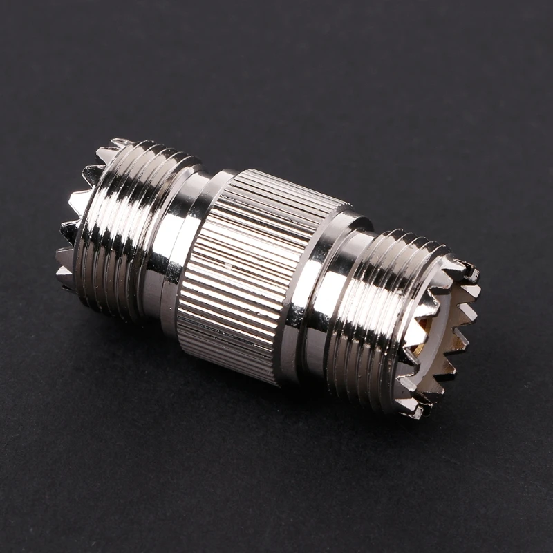 1 шт. Новый прямой коннектор UHF PL 259 SO 239 гнездо к гнезду RF адаптер никель