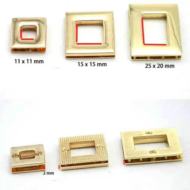 11x11 мм Высокое качество втулка литья модные сумки ремни металлический аксессуар квадратные Люверсы с винтами