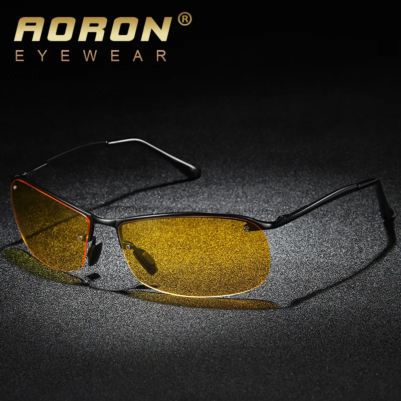 AORON, новинка, фотохромные солнцезащитные очки для мужчин, для вождения, поляризационные солнцезащитные очки, хамелеон, для вождения, защитные очки для ночного видения