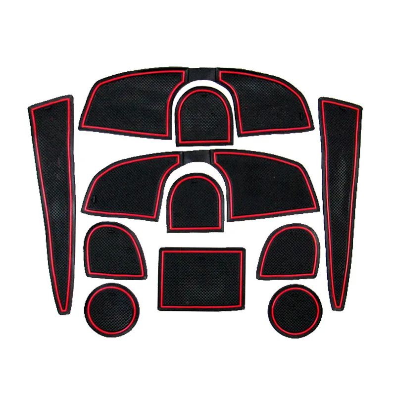 

11PCS CAR Interior Door Mat Cup Pads Holder for vw volkswagen Touran 2008-2015
