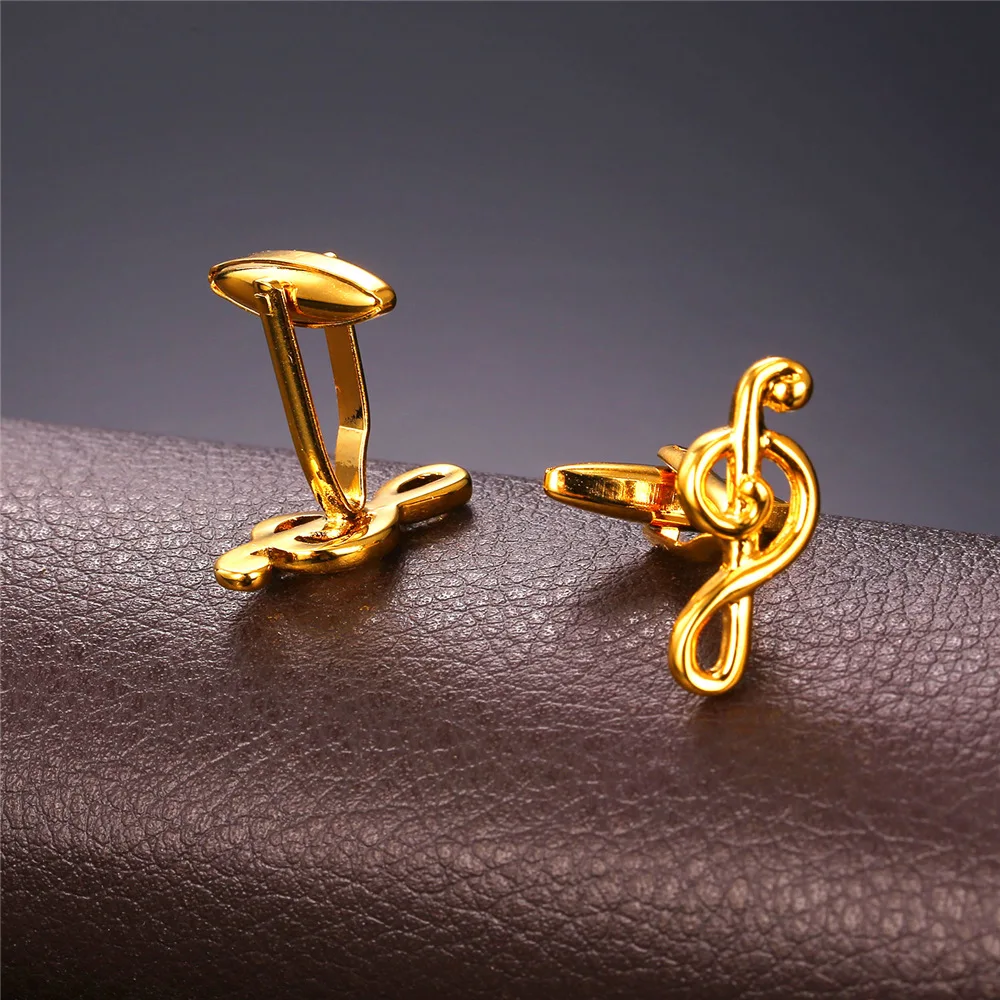 1Pair Music Note Cufflink Men/'s Cuff Links Gifts Gentlemen Business Party ML