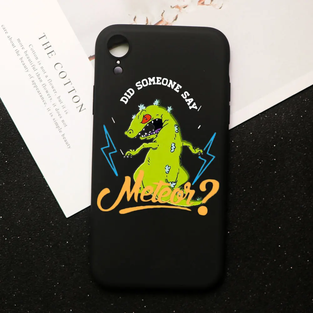 Милый чехол для телефона с героями мультфильмов rugrats reptar для iPhone XR 11 pro MAX чехол XS MAX 5 5S 6 6 S 7 8 Plus Мягкий Силиконовый ТПУ - Цвет: TPU A1640-B