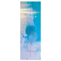 Blue Новое принтованное из микрофибры впитывающее пот нескользящее легкое сцепление Коврик для йоги Пилатес напольные упражнения - Цвет: Blue