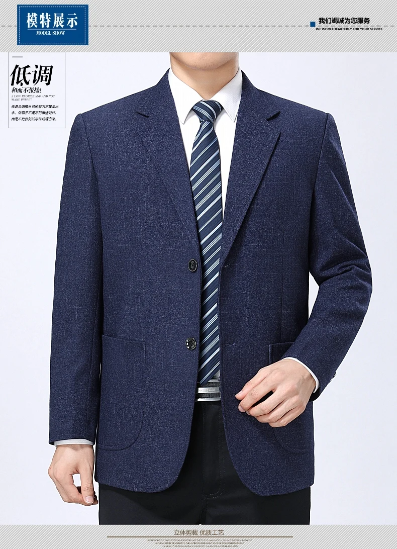 WAEOLSA Men Tailored Blazers Navy Blue Claret-red Blazer Masculino Man Business Suit Jacket Costume Homme (7)