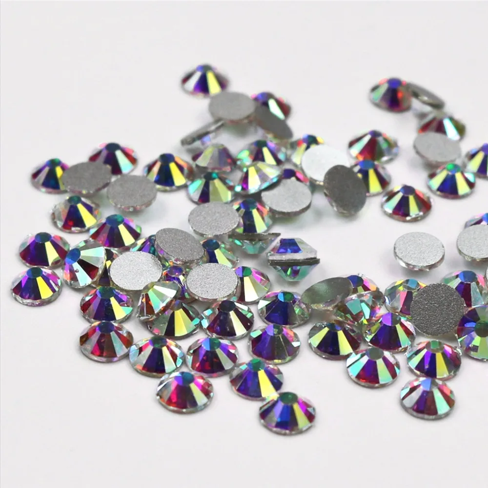 

All Sizes Color AB iridescence Not Hotfix Rhinestone diy wholesale clothing accessories accessories manicure stick by drilling
