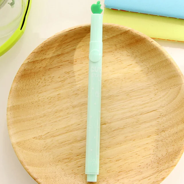 1 шт. кавайные милые водные цветные ручки, одноцветная ручка, цветные маркеры, яркие цвета, маркер, ручка для детей, подарок, корейские канцелярские принадлежности - Цвет: Зеленый