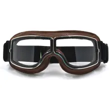 Bjmoto Motorbike biker goggles Motorcycle Vintage Helmet Goggles Scooter Ski Bicycle Pilot ATV offroad Goggles Windproof Glasses motorcycle atv riding scooter driving flying protective frame clear lens portable vintage helmet goggles glasses for 2009 buell xb12r