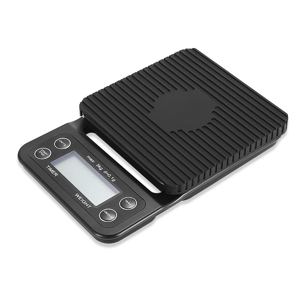 

Digital Kitchen Food Coffee Weighing Scale + Timer with Back-lit LCD Display