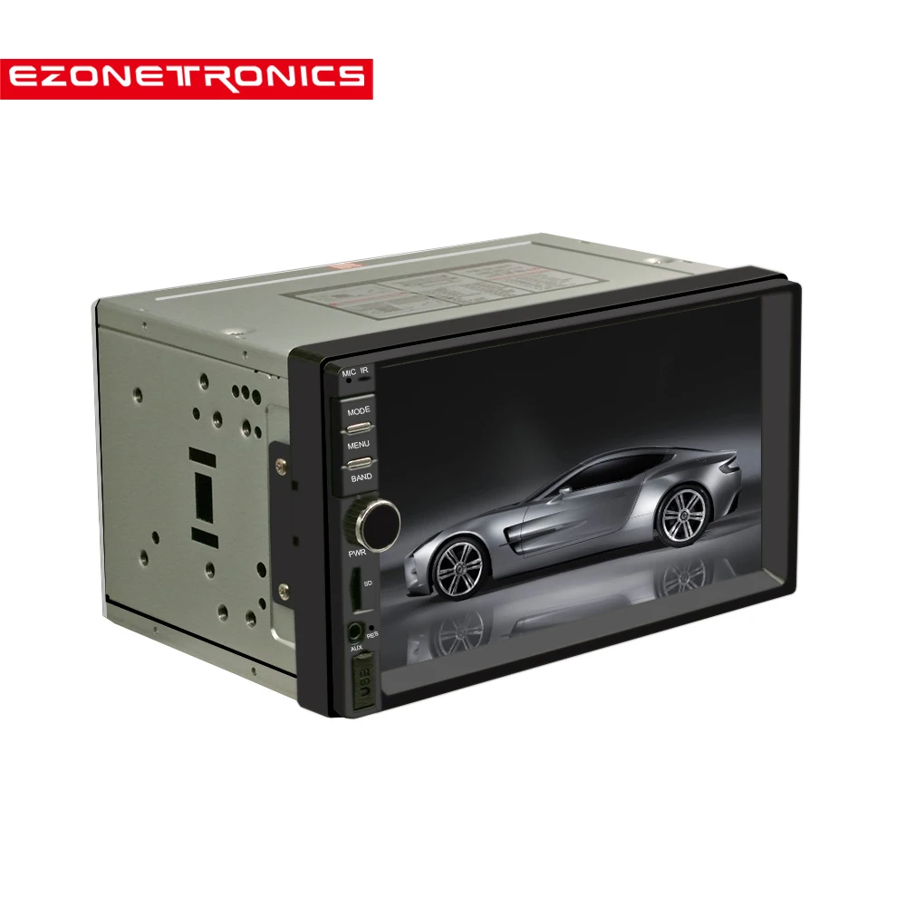 Автомагнитола 2DIN, стерео AM FM, 7 дюймов, сенсорный экран, HD, MP3, MP4, аудио, Bluetooth, с поддержкой USB, SD, камера заднего вида 7021