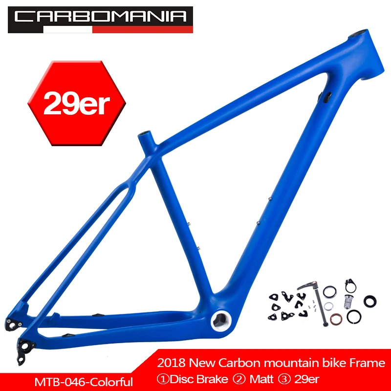 Clearance 29inch MTB bike carbon frame disc brake 29er bicycle frameset BSA colorful frame 135mm*9 and 142mm*12 mountain bike S/M/L UD 5
