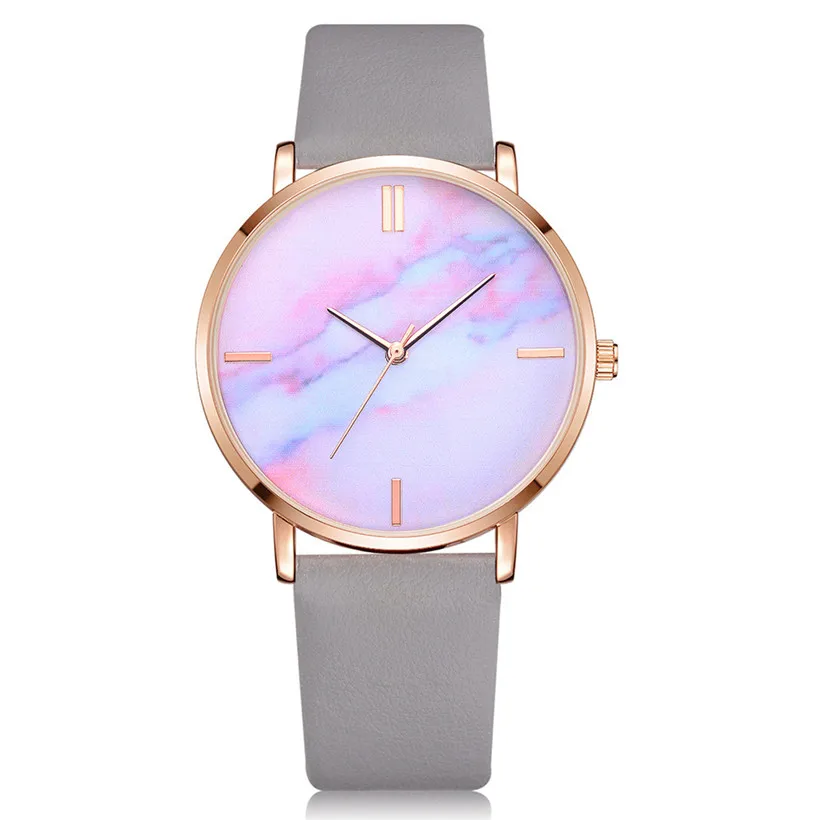 

2019 Lvpai Brand Women Watches Luxury Leather Strip Marble Dial Dress Wristwatch Ladies Gift Quartz Clock Relogio feminino