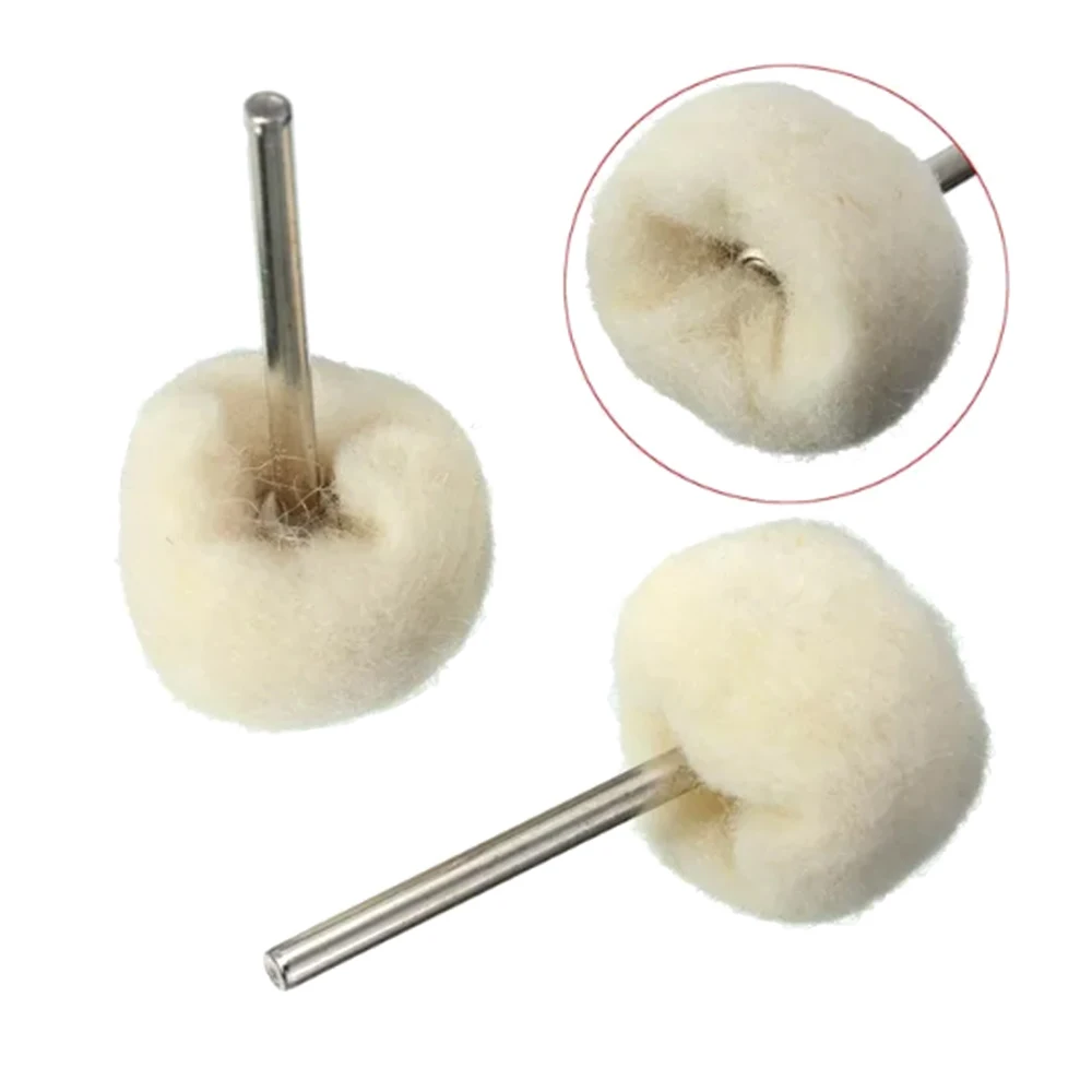 

10Pcs Polishing Buffing Wool Ball Wheel Grinding Jewelry Metals Wheels Buffing Fel for Grinder Rotary Tool 3mm Dia shank