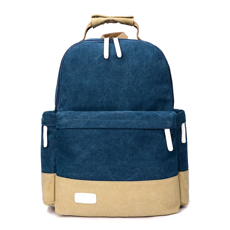 

KVKY 23L Capacity Unisex Canvas Extra Backpack 4 Color Men Campus Style Students For Women School Bag Rucksack Teens Girls Boys