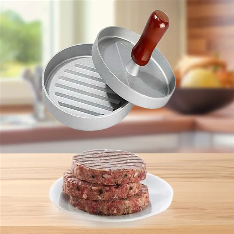 

Hamburger Pressure Kitchen DIY Mold Aluminum Alloy Hamburg Pressing Machine Meat Maker Newest
