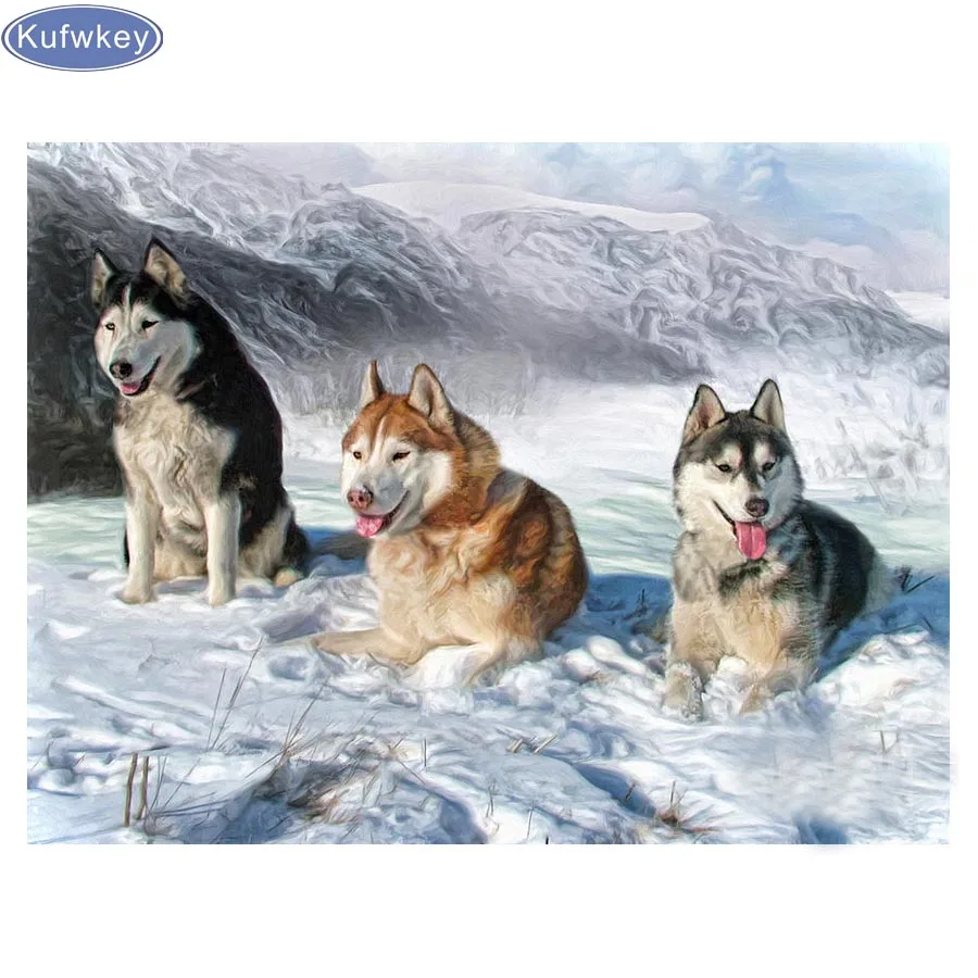 5D Diy Alaskan Malamute Алмазная картина Полная площадь Новое Поступление Вышивка