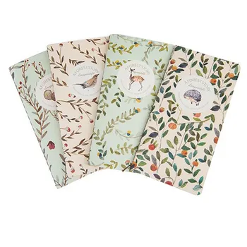 

24pcs/lot Good quality cartoon animal design with beautiful flower notebook/Vintage Animal-Family series G059