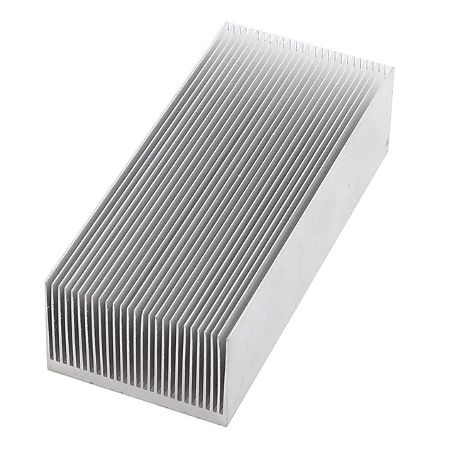 Aluminum Heat Radiator Heatsink Cooling Fin 150x69x37mm Silver Tonein