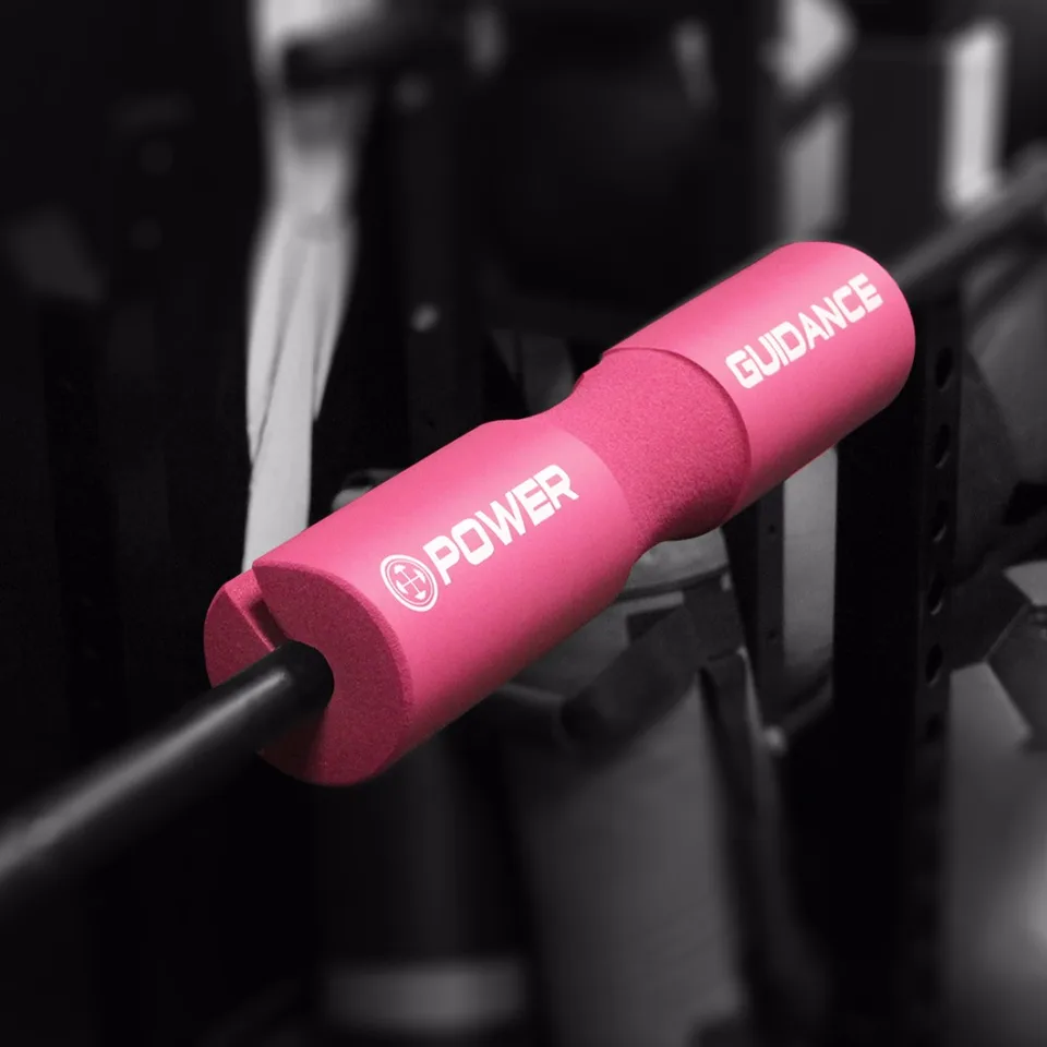 pink barbell pad