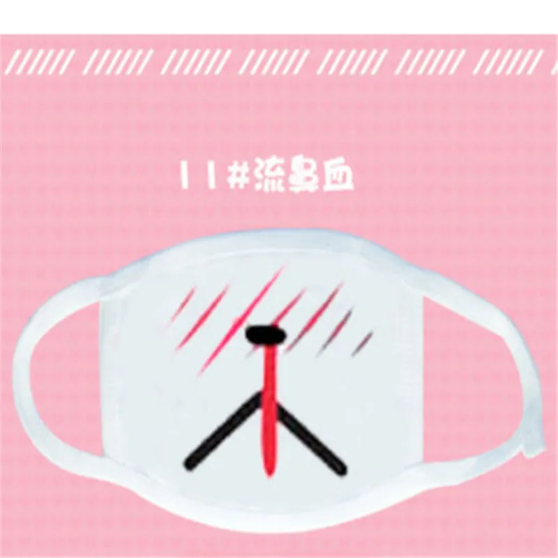 Распродажа 1 шт. маска для лица для женщин и девочек модная зимняя хлопковая забавная Auti-Dust аниме эмотиция Kawaii поставки
