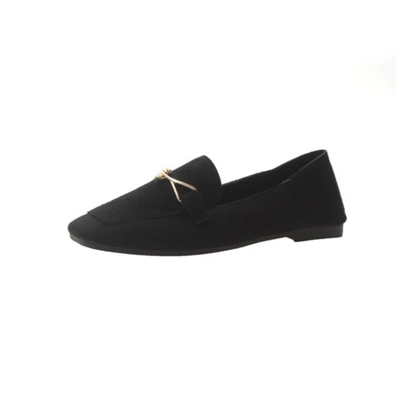 

Ho Heave Women Comfortable Flats Shoes Women Fashion Shallow Slip-On Casual Shoes Loafers Female Spring Autumn Square Toe Flats