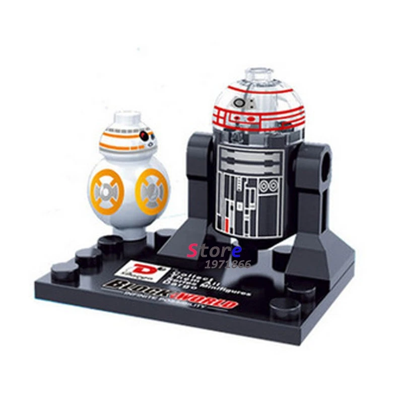 

Single Sale star wars superhero marvel avengers BB8 R2D2 building blocks action  sets model bricks toys for children