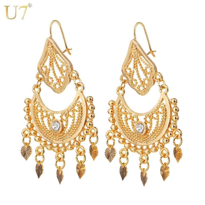 U7 Ethnic Earrings Indian Jewelry Classic Dangle Party ...