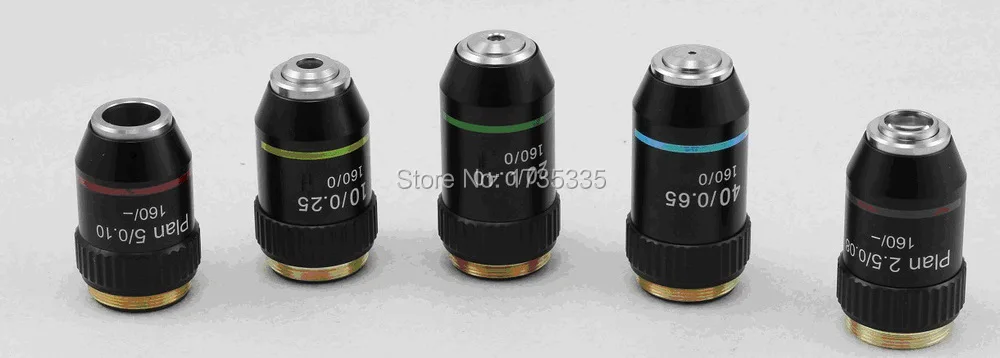 

whole set infinite metallurgical microscope objective 2.5X, 5X, 10X, 20X, 40X