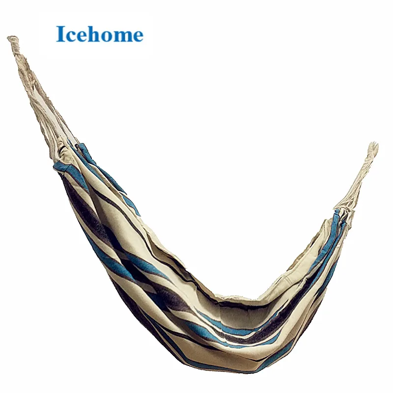 

Icehome Leisure Double Person Cotton Hammock with package for easy to carry 250 lbs Ultralight Camping Hammock
