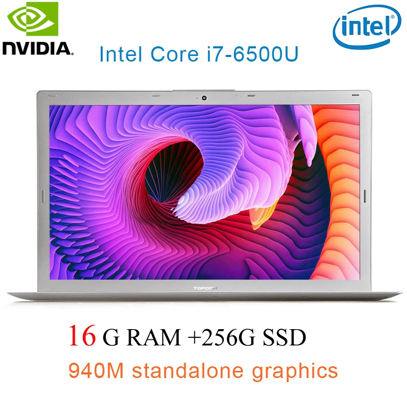 

P10-10 16G RAM 256G SSD Intel i7-6500u 15.6" Gaming laptop 2.5GHZ-3.1GHZ NvIDIA GeForce 940M 2G with Backlit keyboard