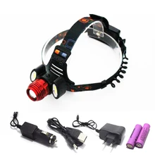 8000 Люмен T6 светодиодный налобный фонарь белый светильник головной светильник s XML T6 передняя фара 18650 перезаряжаемая батарея