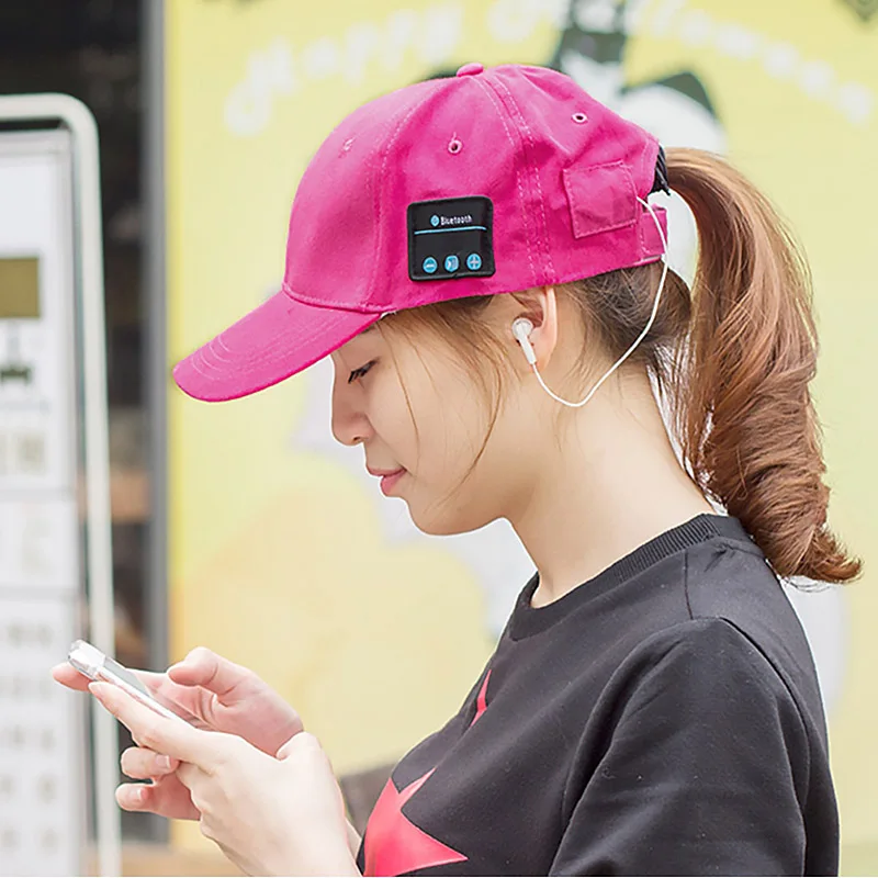 

New Style Wireless Bluetooth Headphones Call Music Sun Protect Hat Outdoor Sports Camping Running Safety Cap Wear Parts