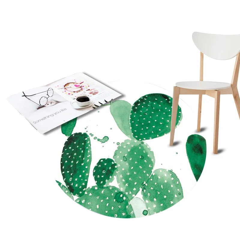 Tropical Plants Printed Waterproof Round Rugs Living Room Welcome Doormat Cartoon Carpets Door Floor Mats for Bedroom Kids Room Tropical Plants Printed Waterproof Round Rugs Living Room Welcome Doormat Cartoon Carpets Door Floor Mats for Bedroom Kids Room