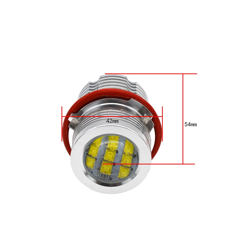 Автомобильный Стайлинг B M W E39 E60 LED Angel Eyes 2*60 Вт 120 подсветка белый желтый красный