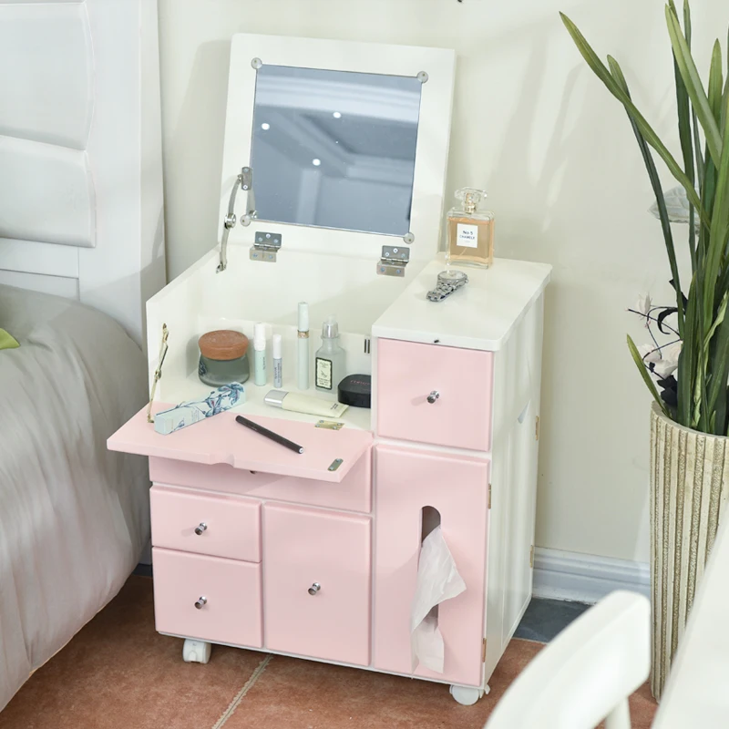 Livraison Gratuite Resser Commode Commode Simple Coreen En Bois Chambre Maquillage Armoire Table A Rabat Aliexpress