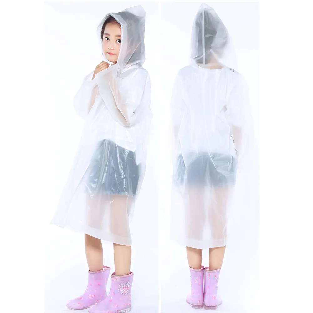 1 шт. портативные многоразовые плащи для детей, ветрозащитные дождевые пончо для детей 6-12 лет